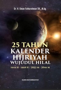 25 TAHUN KALENDER HIJRIAH WUJUDUL HILAL